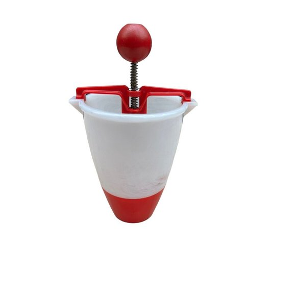 VINTAGE KITCHEN 1960-70S POPEIL  RED DONUT MAKER - Picture 1 of 6